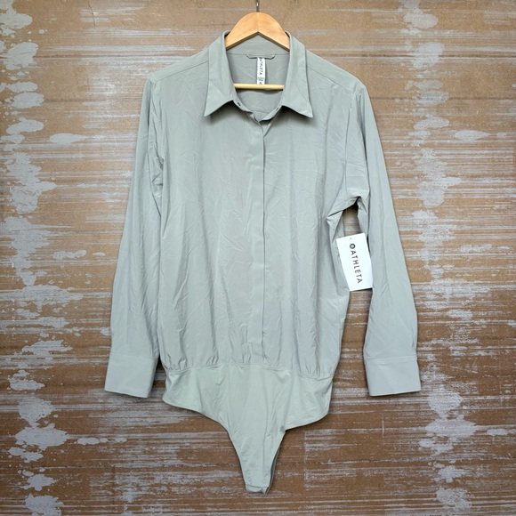 Athleta NWT River North Bodysuit Athleisure Career Work Wear Womens XL - Picture 1 of 8